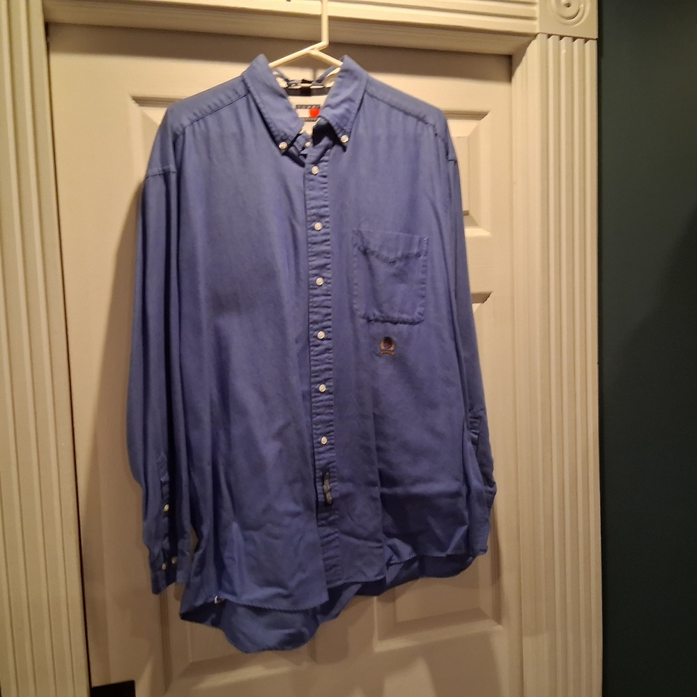 Tommy Hilfiger Blue Casual Button Down Shirt
